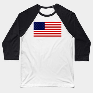 USA flag with hemp leaves Baseball T-Shirt